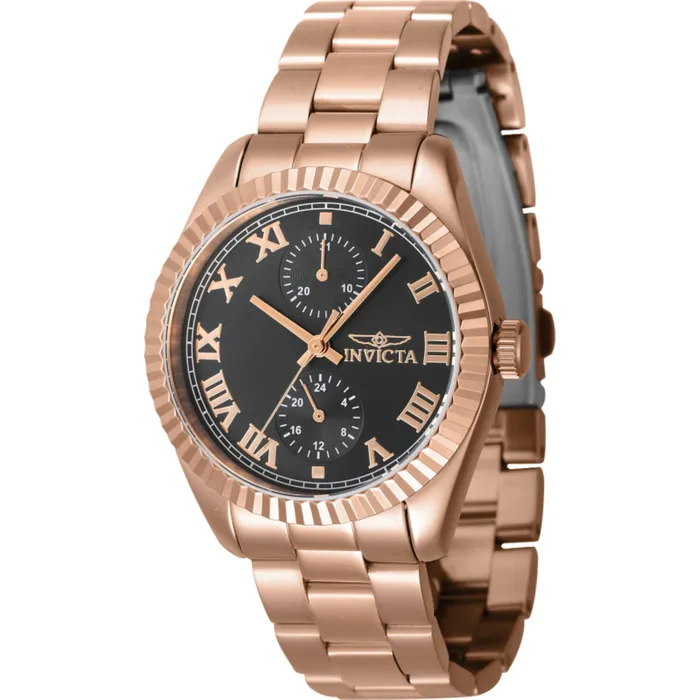 Bracelets Invicta Invicta Womens Watch Specialty Quartz Black Dial Rose Gold Bracelet 47446