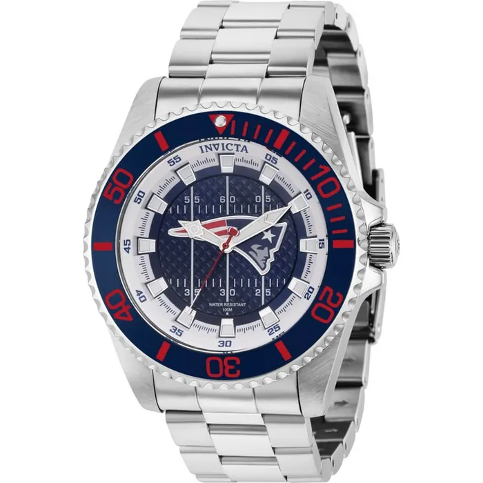 Invicta Bracelets Invicta Mens Watch NFL New England Patriots Bracelet Blue and White Dial 36921 Invicta Bracelets Invicta Mens Watch NFL New England Patriots Bracelet Blue and White Dial 36921