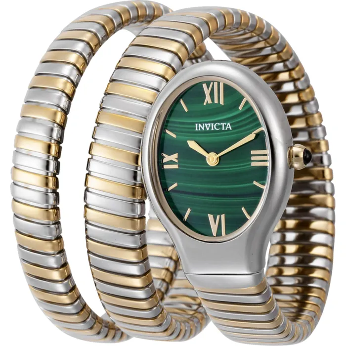 Invicta Bracelets Invicta Womens Watch Mayamar Steel Case Green Dial Two Tone Bracelet 44979