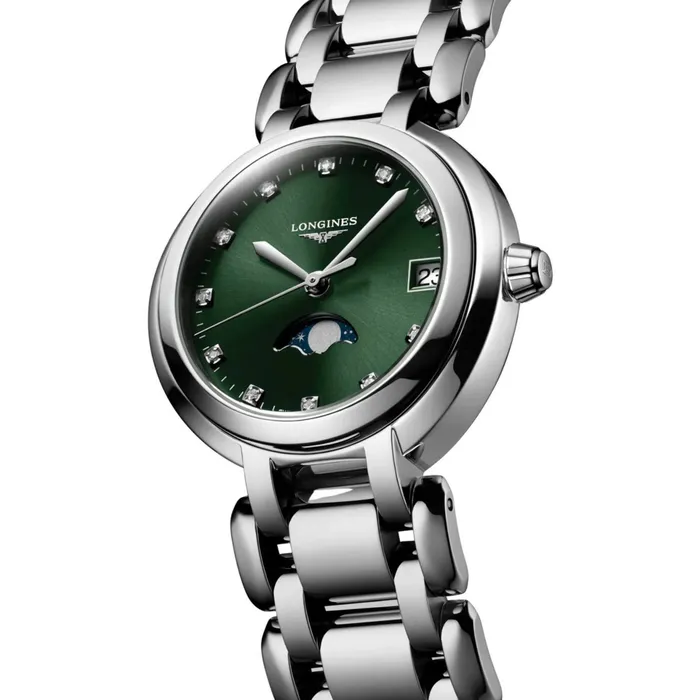 Longines Bracelets Longines Womens Watch Primaluna Quartz Moon Phase Silver Tone Bracelet L81154676 Longines Bracelets Longines Womens Watch Primaluna Quartz Moon Phase Silver Tone Bracelet L81154676