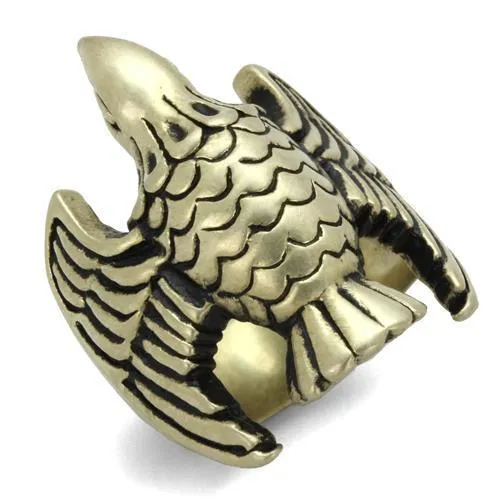 TK2466 IP Antique Copper Stainless Steel Ring with Epoxy in Jet Alamode Rings TK2466 IP Antique Copper Stainless Steel Ring with Epoxy in Jet Alamode Rings