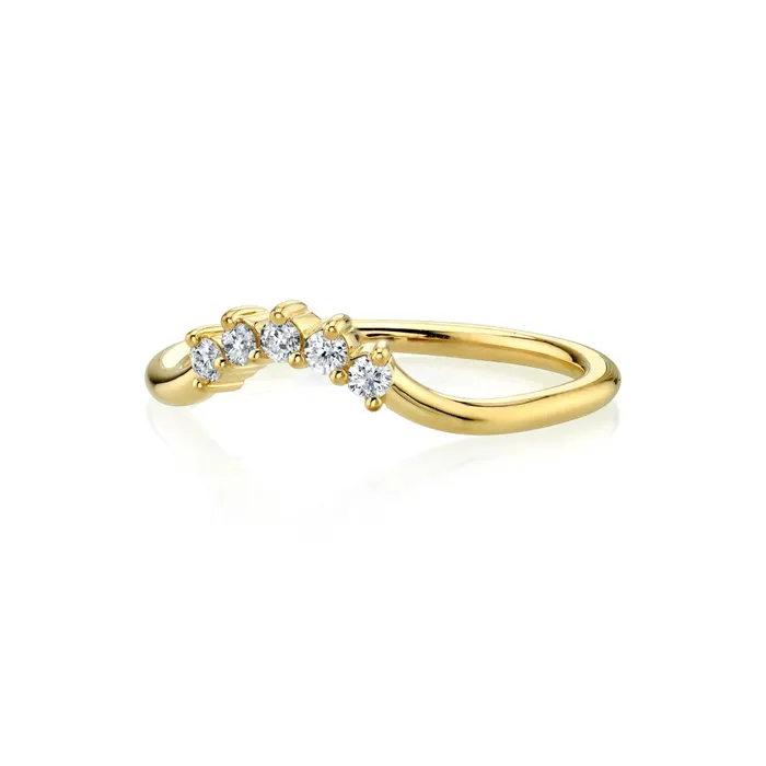 White Diamond Crown Ring Marrow Fine Rings