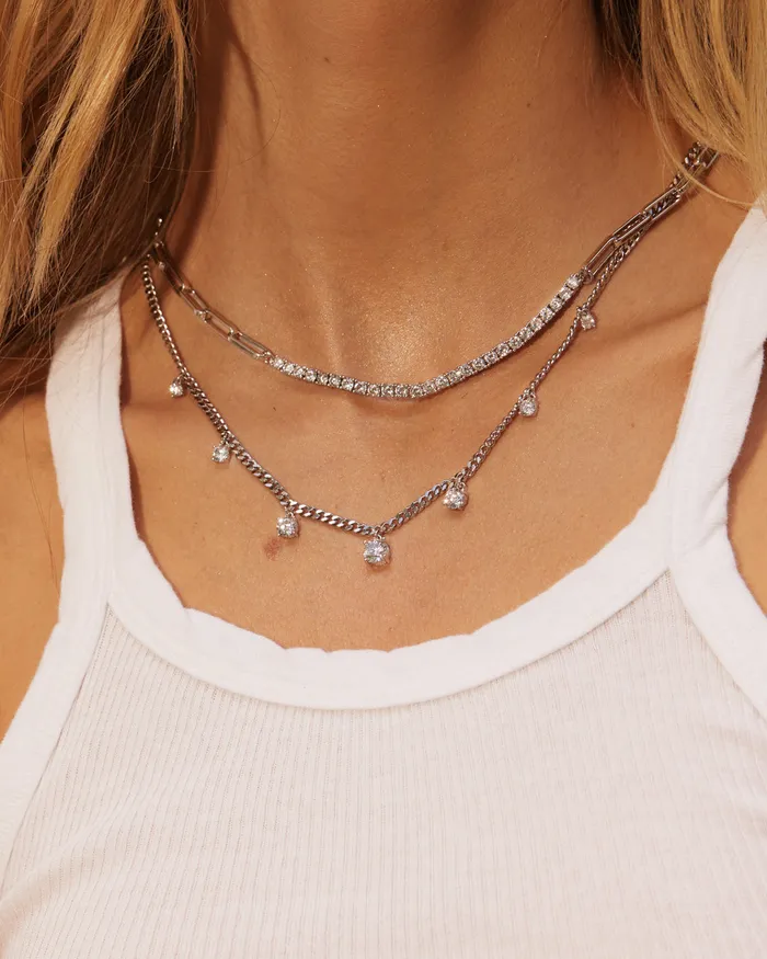 Ballier Chain Link Necklace Silver Luv Aj Necklaces Ballier Chain Link Necklace Silver Luv Aj Necklaces