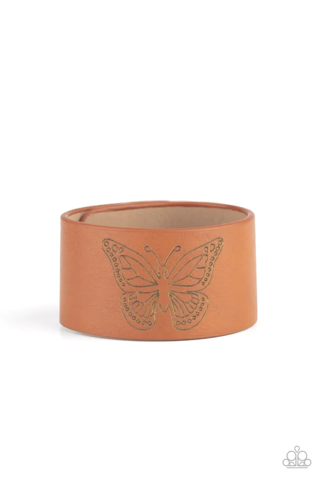 Flirty Flutter Brown Leather Paparazzi Bracelet All Eyes On U Jewelry Paparazzi Accessories Bracelets Flirty Flutter Brown Leather Paparazzi Bracelet All Eyes On U Jewelry Paparazzi Accessories Bracelets