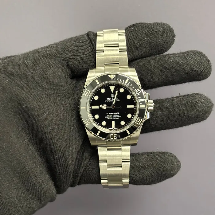 Happy Jewelers Watches Rolex Submariner 40mm Black Dial Watch Ref 114060
