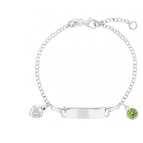 Kids Charm Bracelets 925 Sterling Silver Girls 55 Adjustable Solid Heart Tag Identification Bracelets Cute Tag Bracelet Bracelets Kids Charm Bracelets 925 Sterling Silver Girls 55 Adjustable Solid Heart Tag Identification Bracelets Cute Tag Bracelet Bracelets