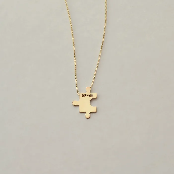 Necklaces Gelin Diamond Puzzle Piece Pendant Necklace