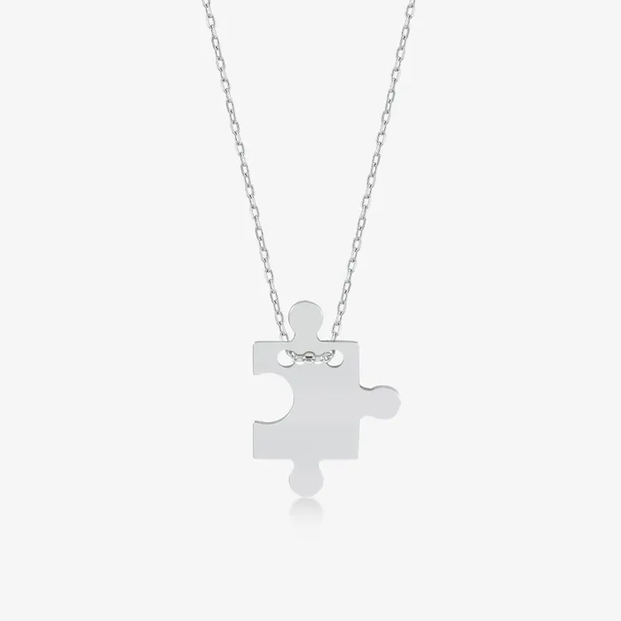 Necklaces Gelin Diamond Puzzle Piece Pendant Necklace