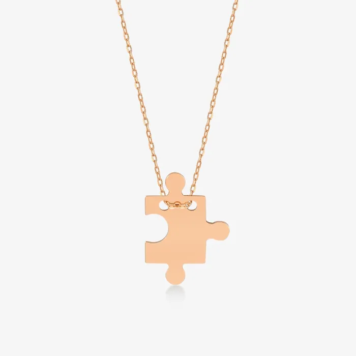 Necklaces Gelin Diamond Puzzle Piece Pendant Necklace