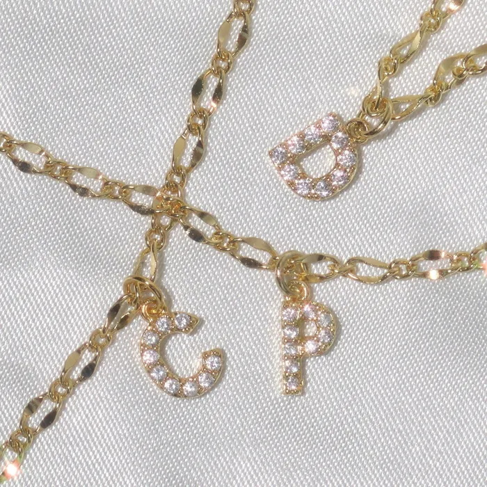 Vivamacity Necklaces Diamond Initial Choker