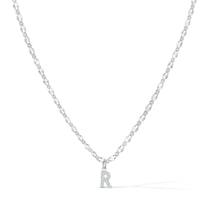 Vivamacity Necklaces Diamond Initial Choker