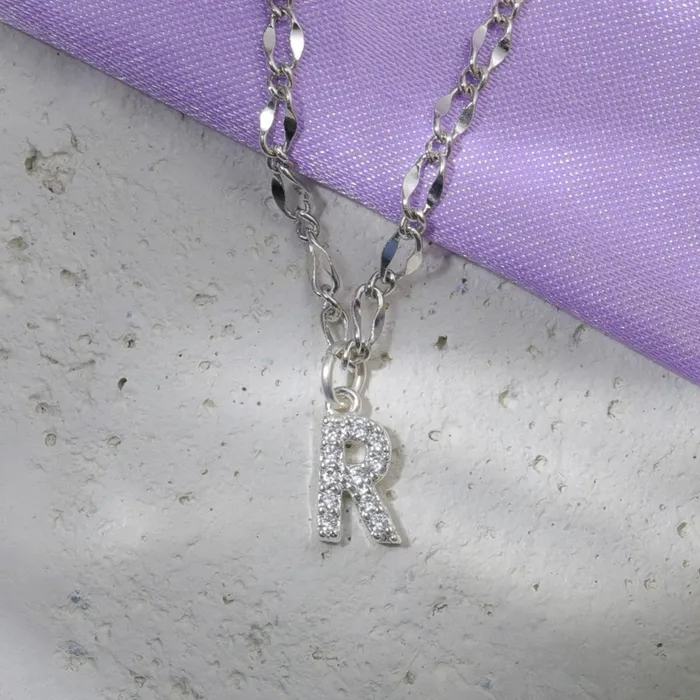 Vivamacity Necklaces Diamond Initial Choker