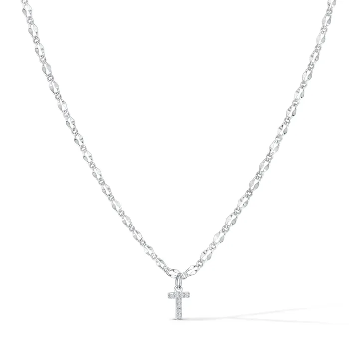 Vivamacity Necklaces Diamond Initial Choker