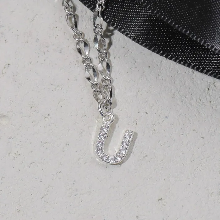 Vivamacity Necklaces Diamond Initial Choker