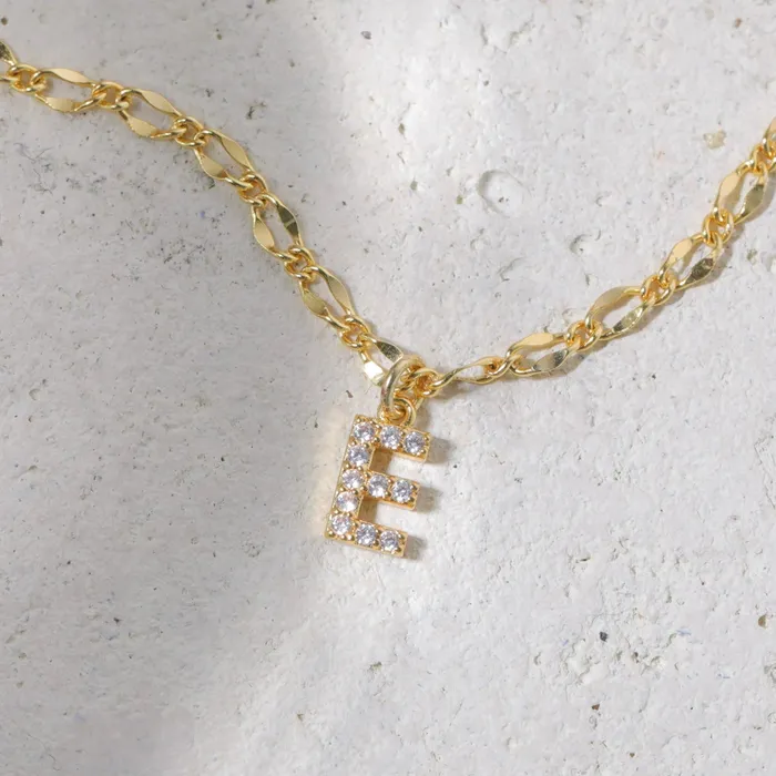 Vivamacity Necklaces Diamond Initial Choker