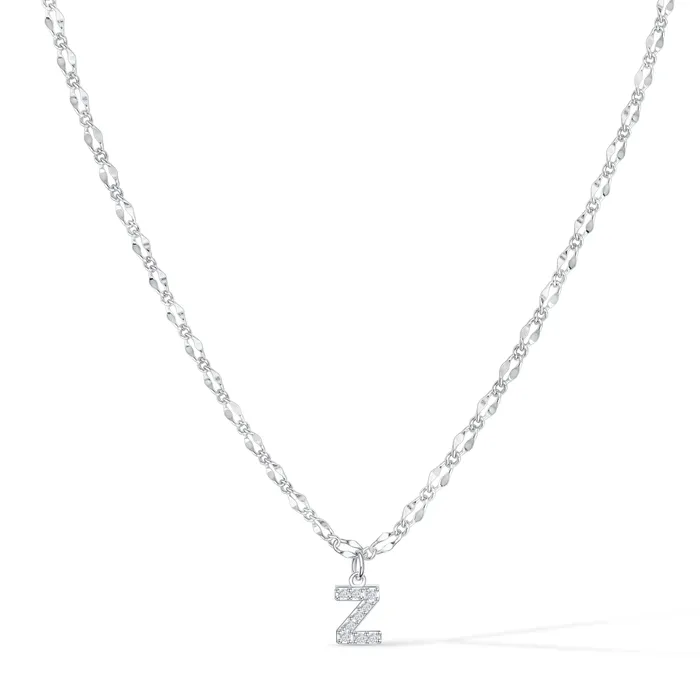 Vivamacity Necklaces Diamond Initial Choker