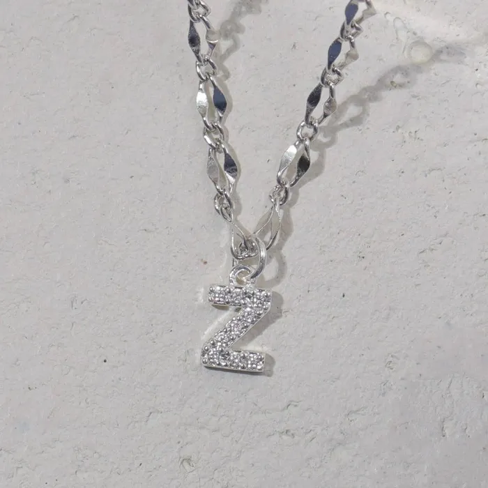 Vivamacity Necklaces Diamond Initial Choker