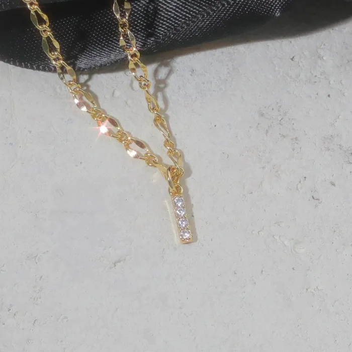Vivamacity Necklaces Diamond Initial Choker