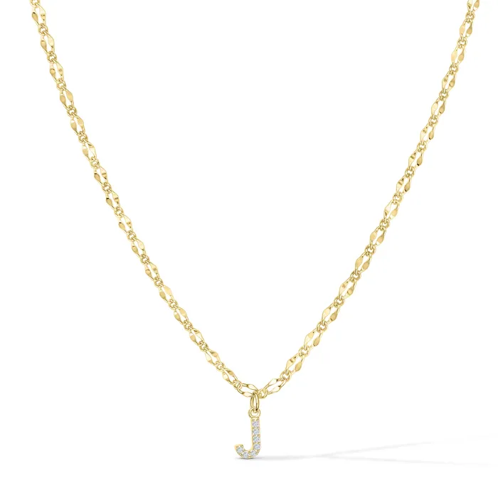 Vivamacity Necklaces Diamond Initial Choker