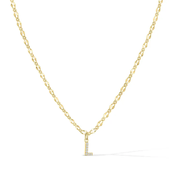 Vivamacity Necklaces Diamond Initial Choker