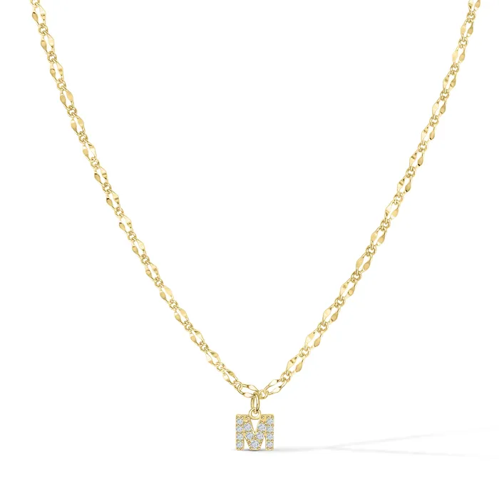 Vivamacity Necklaces Diamond Initial Choker