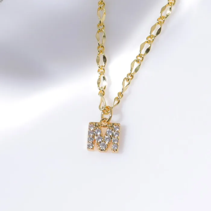 Vivamacity Necklaces Diamond Initial Choker