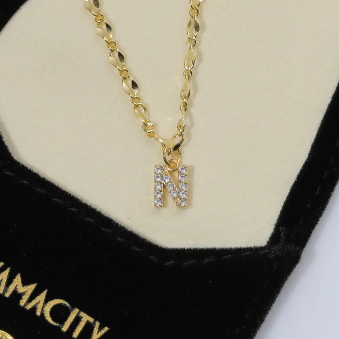 Vivamacity Necklaces Diamond Initial Choker