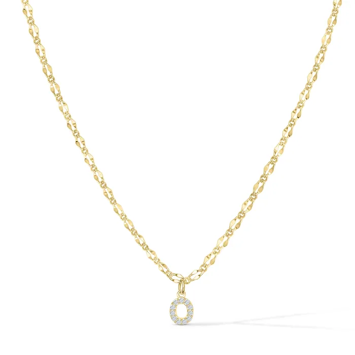 Vivamacity Necklaces Diamond Initial Choker