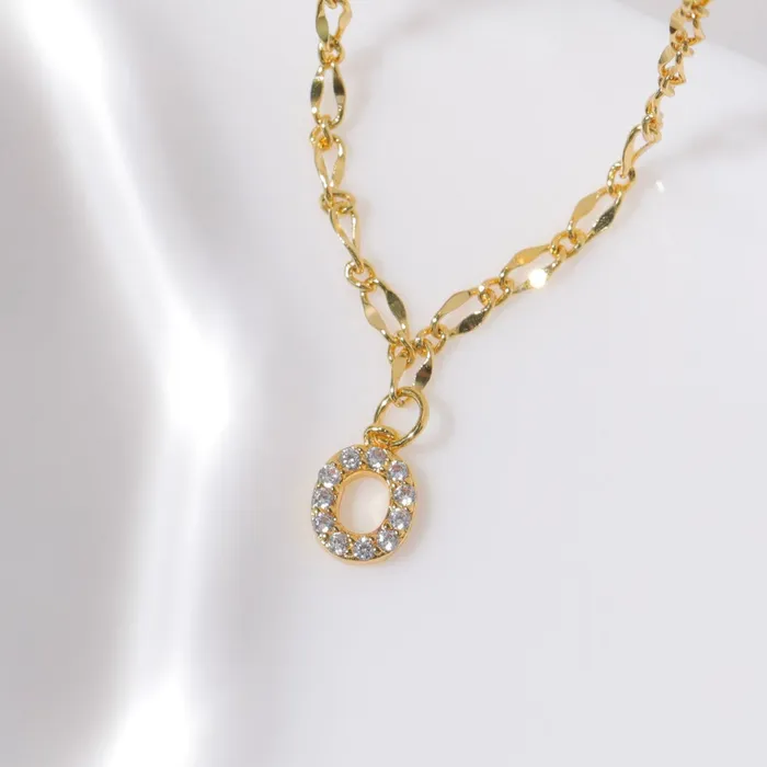 Vivamacity Necklaces Diamond Initial Choker