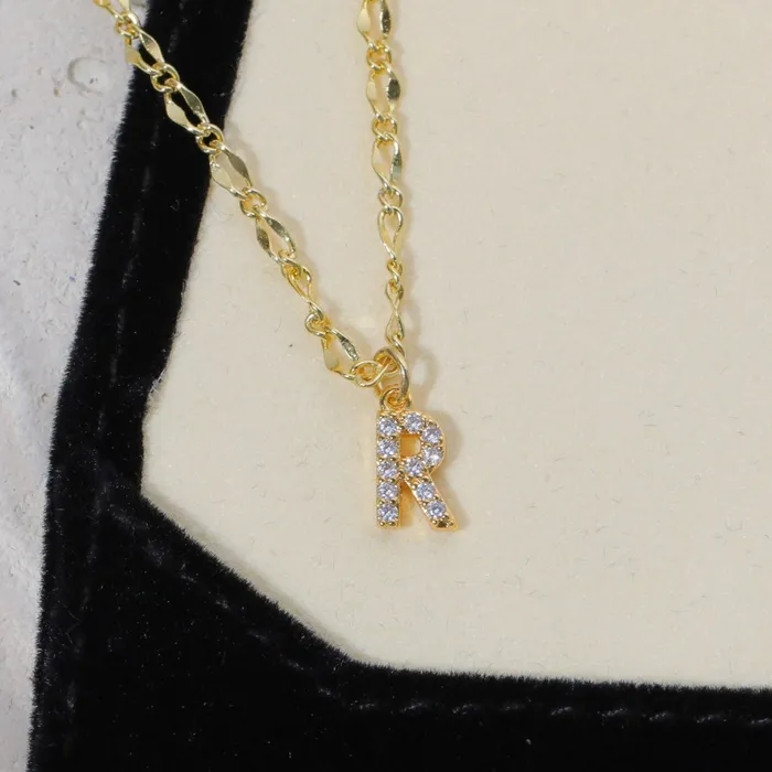 Vivamacity Necklaces Diamond Initial Choker