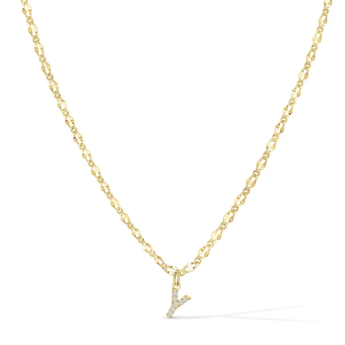 Vivamacity Necklaces Diamond Initial Choker
