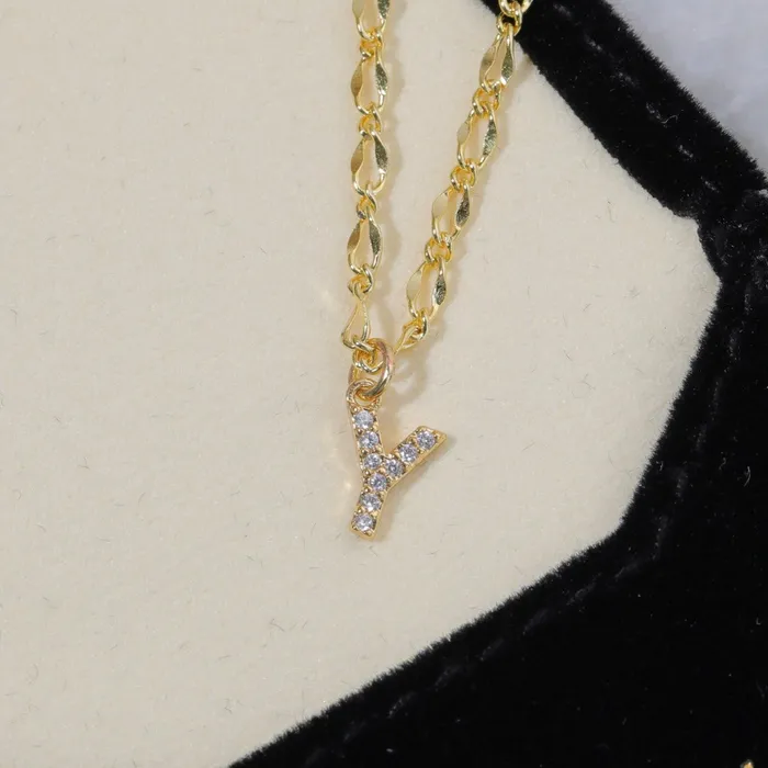 Vivamacity Necklaces Diamond Initial Choker