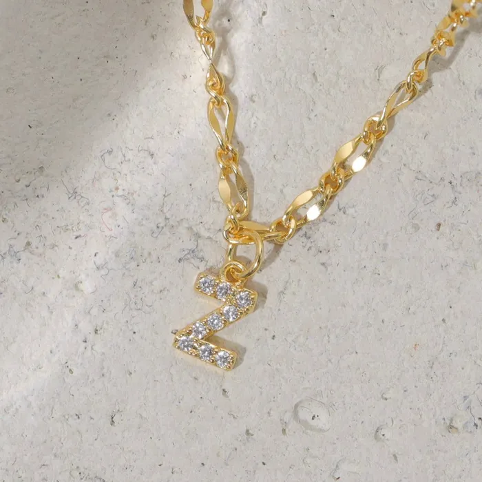 Vivamacity Necklaces Diamond Initial Choker