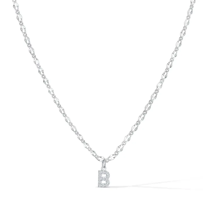 Vivamacity Necklaces Diamond Initial Choker