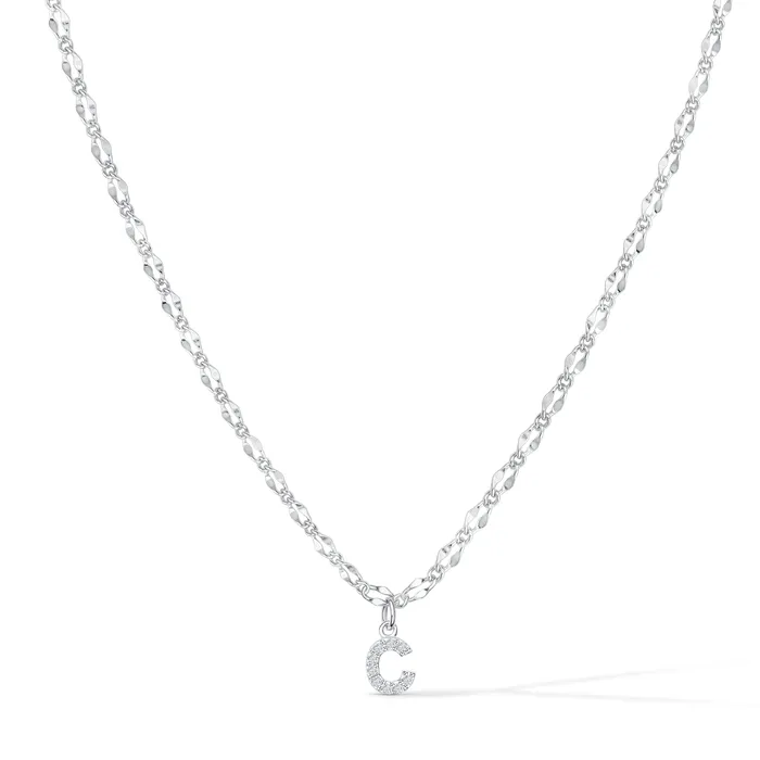 Vivamacity Necklaces Diamond Initial Choker