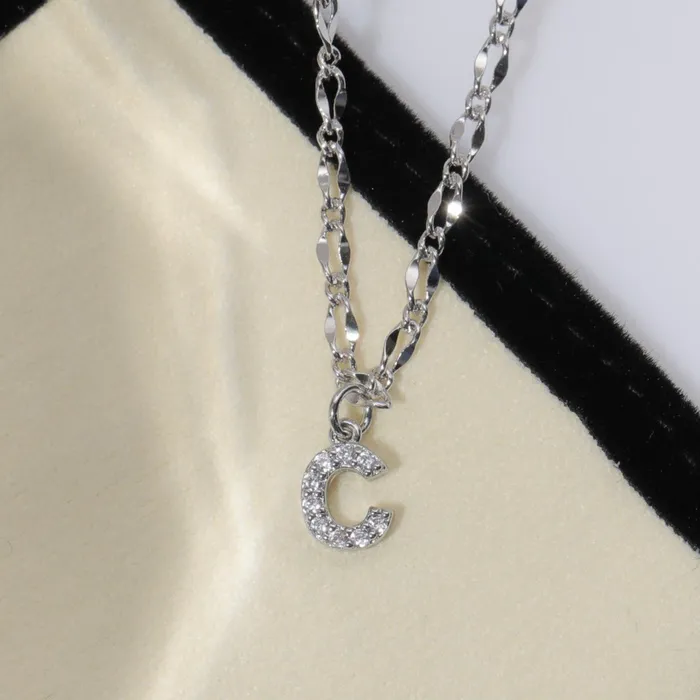 Vivamacity Necklaces Diamond Initial Choker
