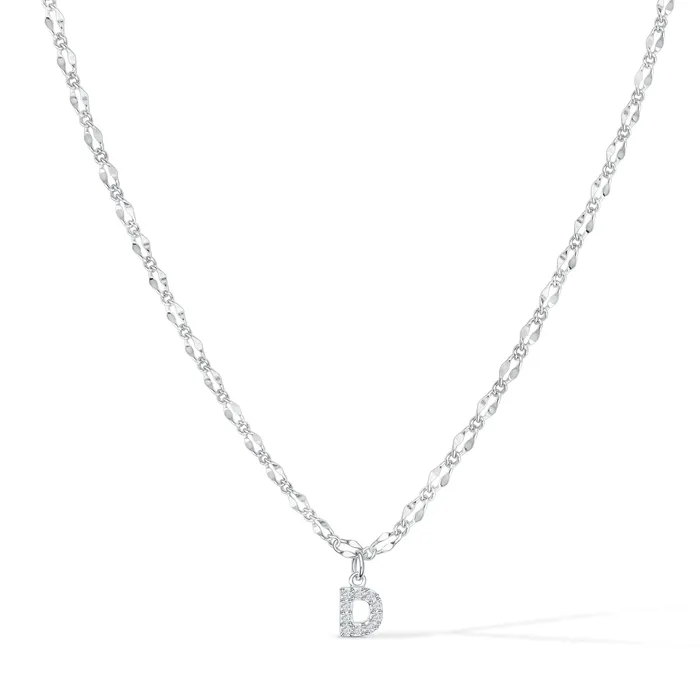 Vivamacity Necklaces Diamond Initial Choker