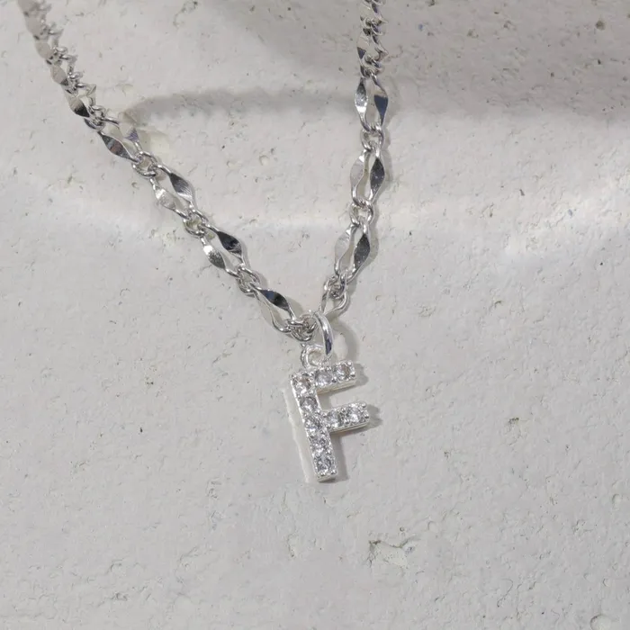 Vivamacity Necklaces Diamond Initial Choker