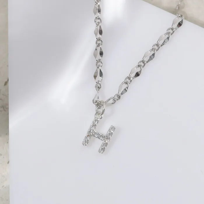 Vivamacity Necklaces Diamond Initial Choker