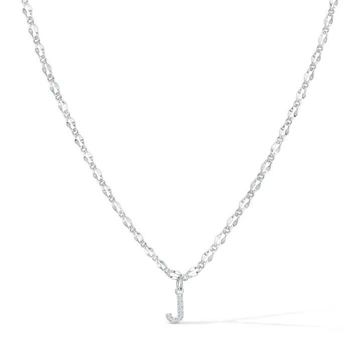 Vivamacity Necklaces Diamond Initial Choker