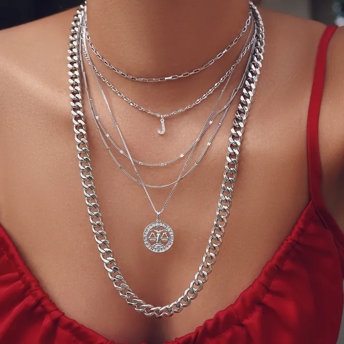 Vivamacity Necklaces Diamond Initial Choker