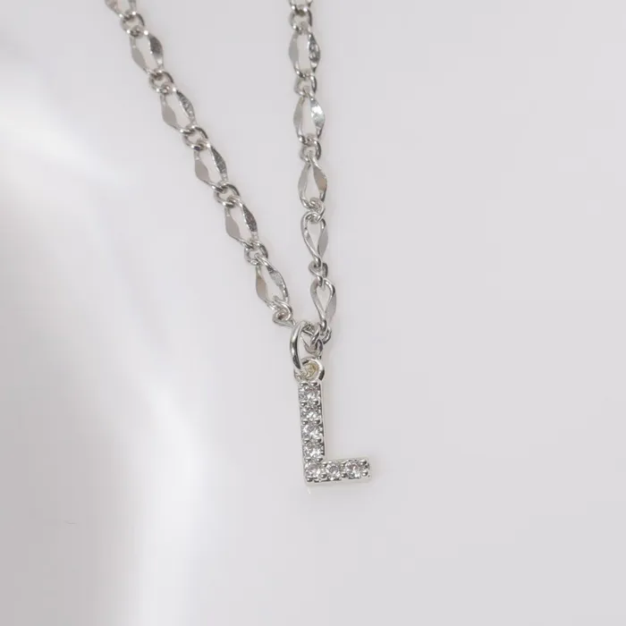 Vivamacity Necklaces Diamond Initial Choker