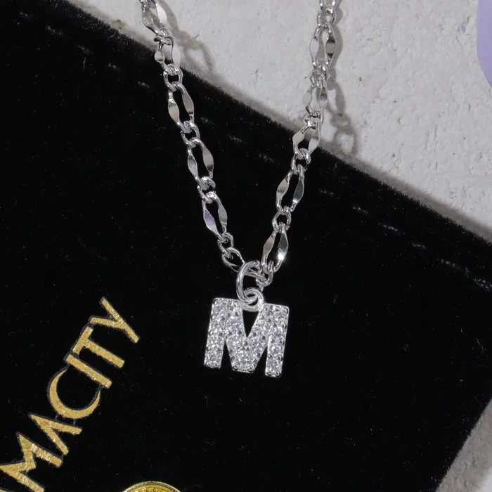 Vivamacity Necklaces Diamond Initial Choker