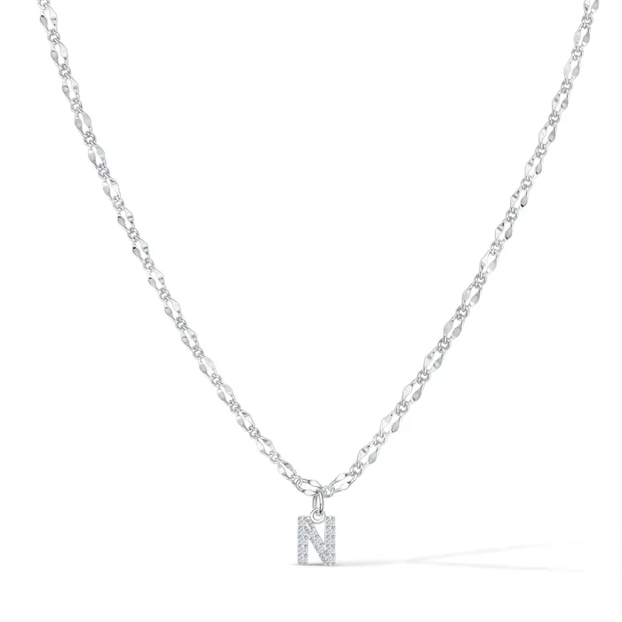 Vivamacity Necklaces Diamond Initial Choker