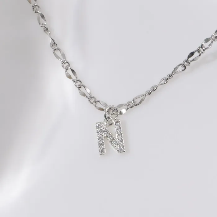 Vivamacity Necklaces Diamond Initial Choker