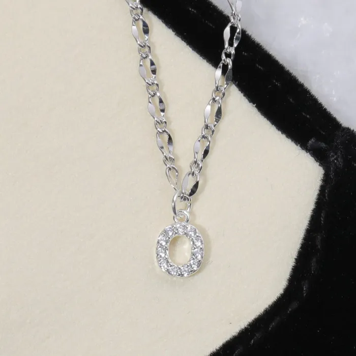 Vivamacity Necklaces Diamond Initial Choker