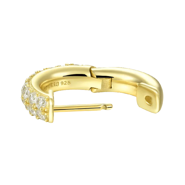 aporro Earrings Double Row Hoop Earring