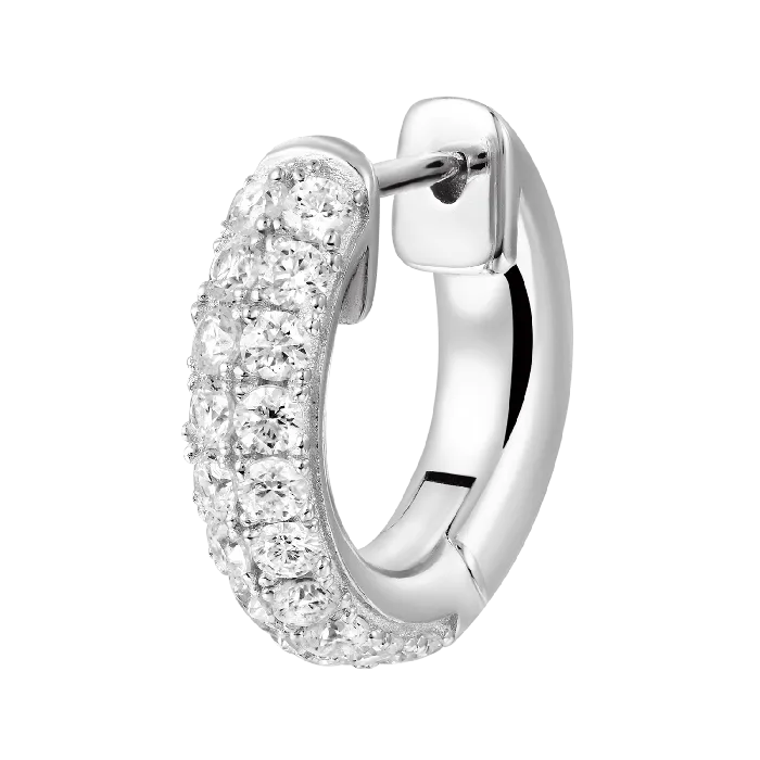 aporro Earrings Double Row Hoop Earring