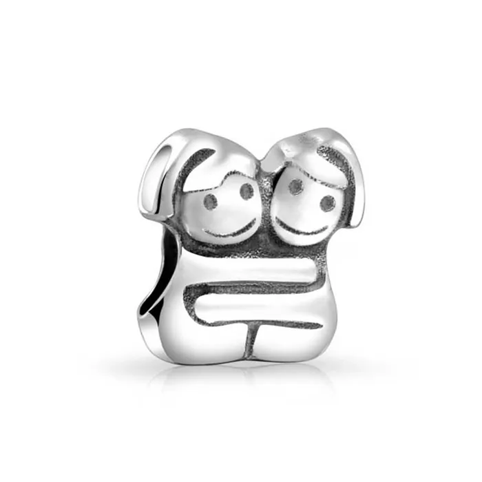 BlingJewelry Wholesale BFF Best Hugging Friends Forever Charm Bead Sterling Silver for Bracelet Bracelets BlingJewelry Wholesale BFF Best Hugging Friends Forever Charm Bead Sterling Silver for Bracelet Bracelets