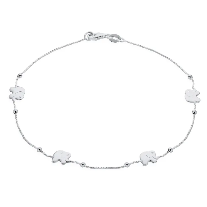 BlingJewelry Wholesale Bracelets Five Multi ZOO Animal Lucky Beads Elephant Charms Anklet Ankle Bracelet Silver 910 Inch BlingJewelry Wholesale Bracelets Five Multi ZOO Animal Lucky Beads Elephant Charms Anklet Ankle Bracelet Silver 910 Inch